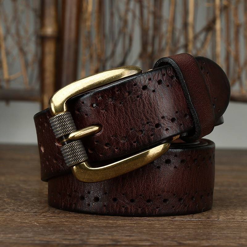 mens dark brown belt