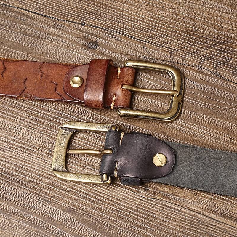 mens dark brown belt
