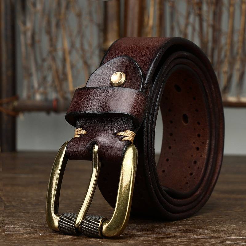 mens dark brown belt