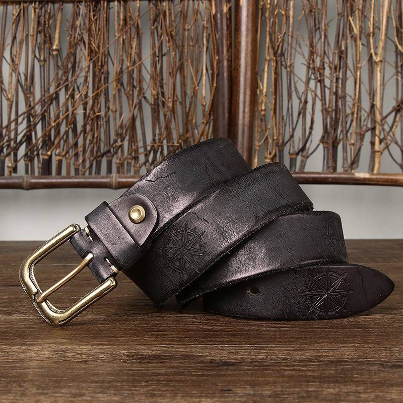 mens dark brown belt