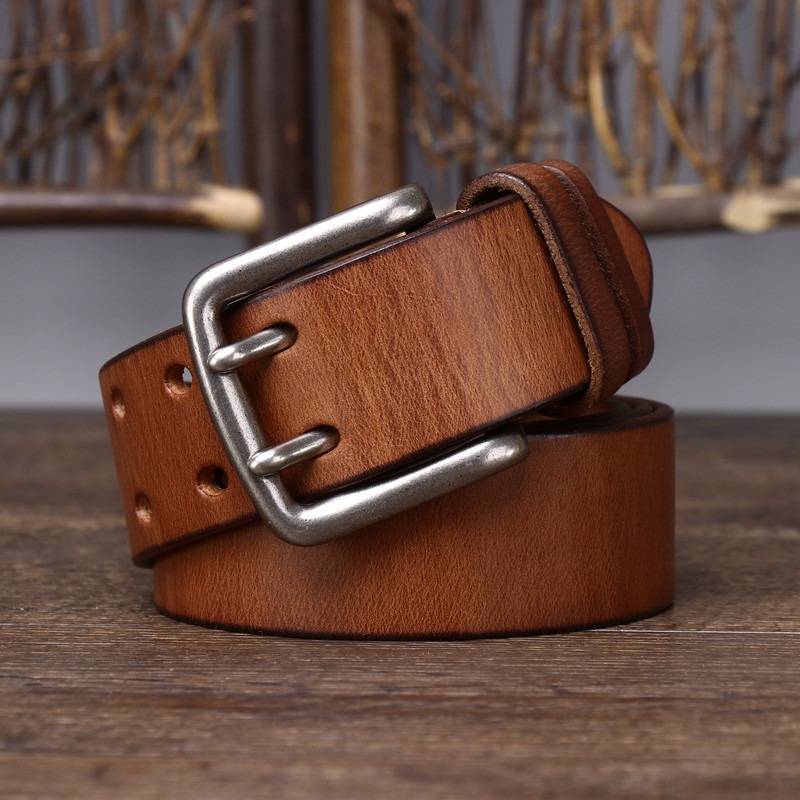 mens double prong belts