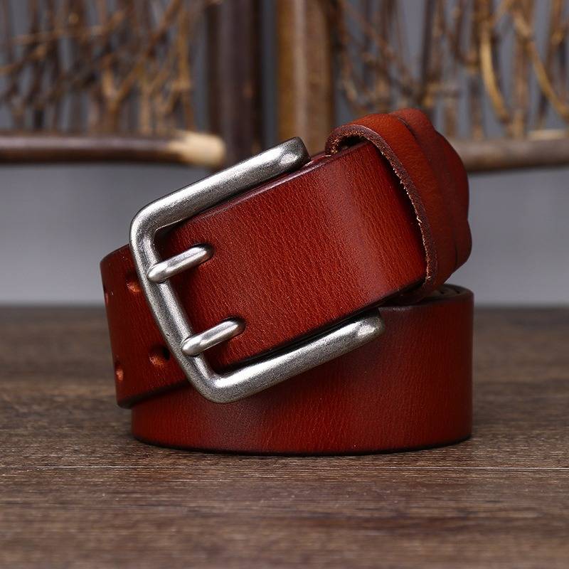 mens double prong belts