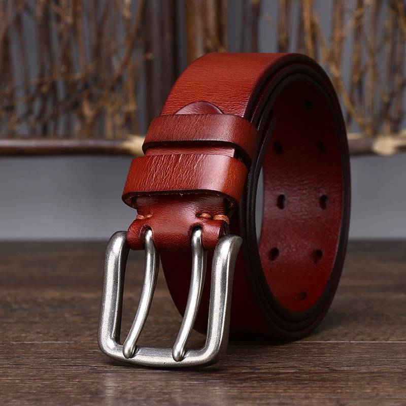 mens double prong belts