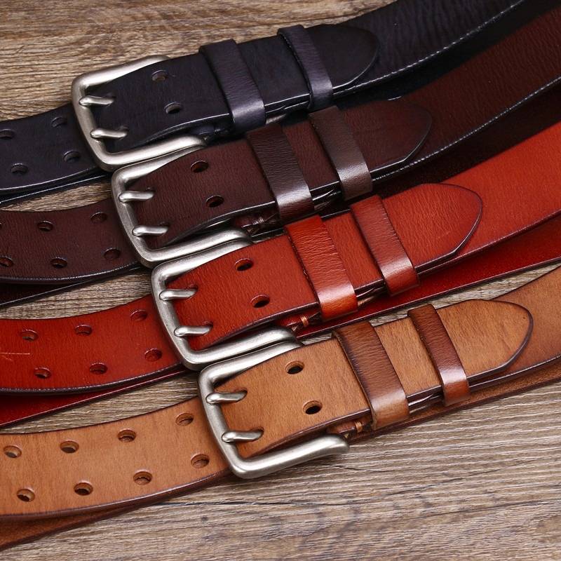 mens double prong belts