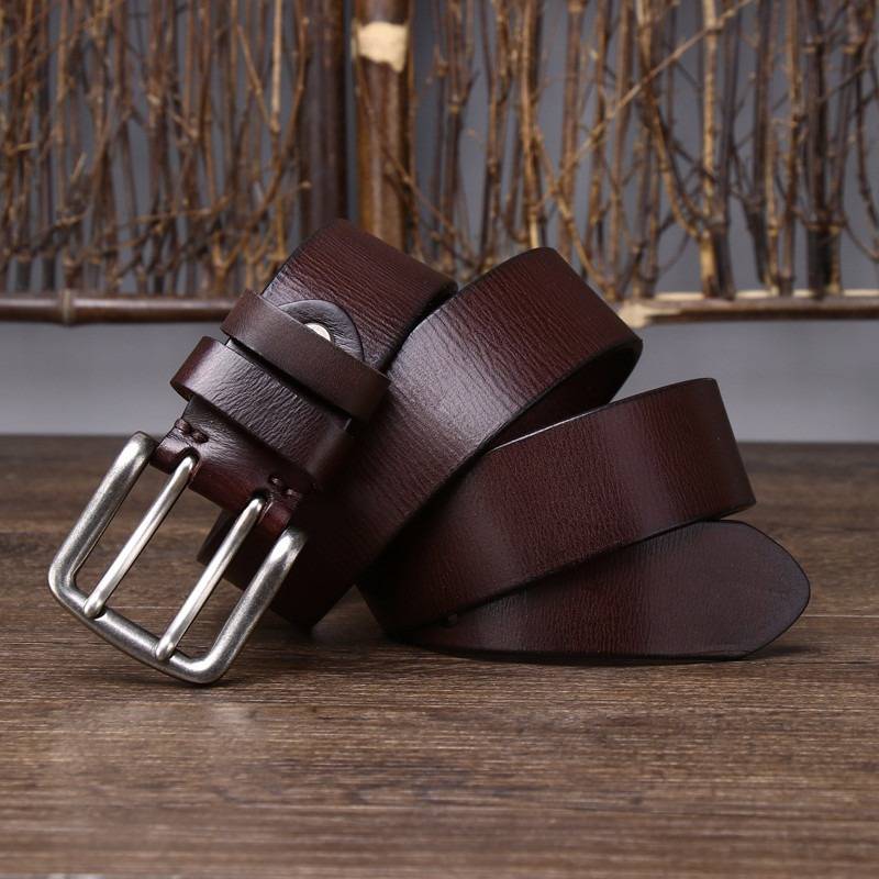 mens double prong belts