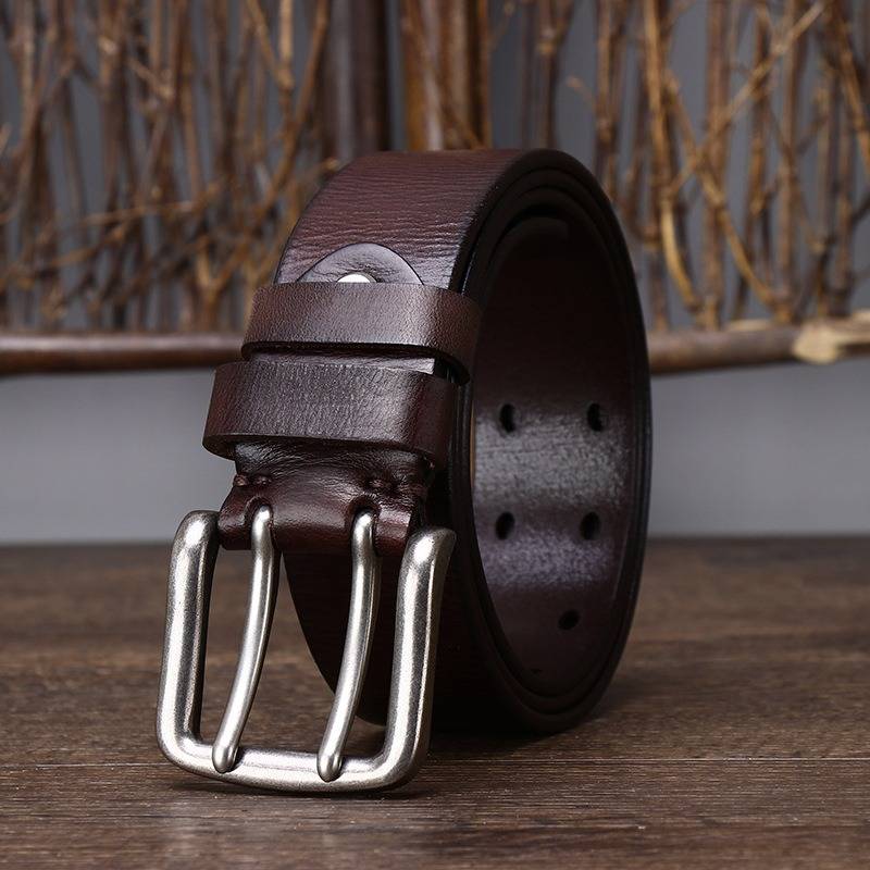 mens double prong belts