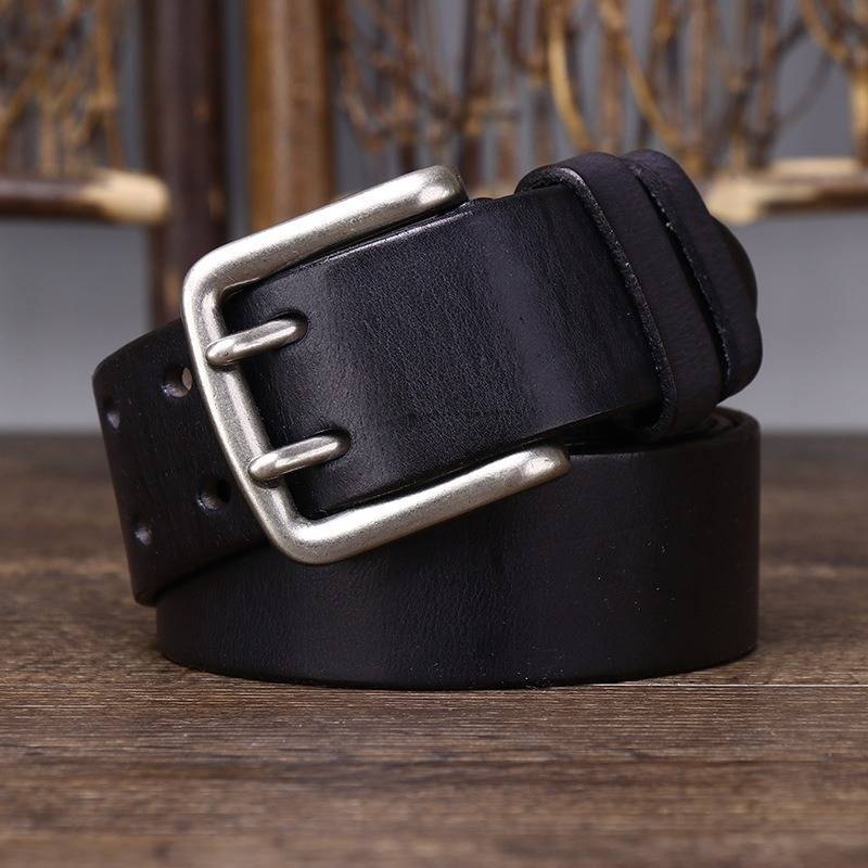 mens double prong belts
