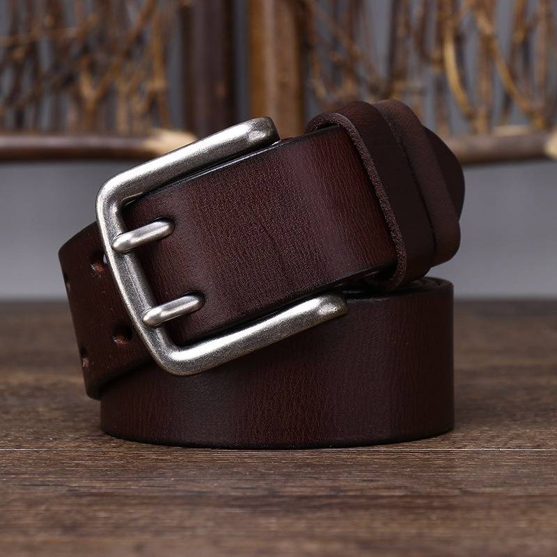 mens double prong belts