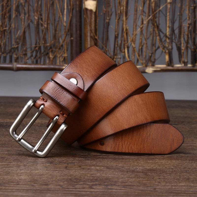 mens double prong belts