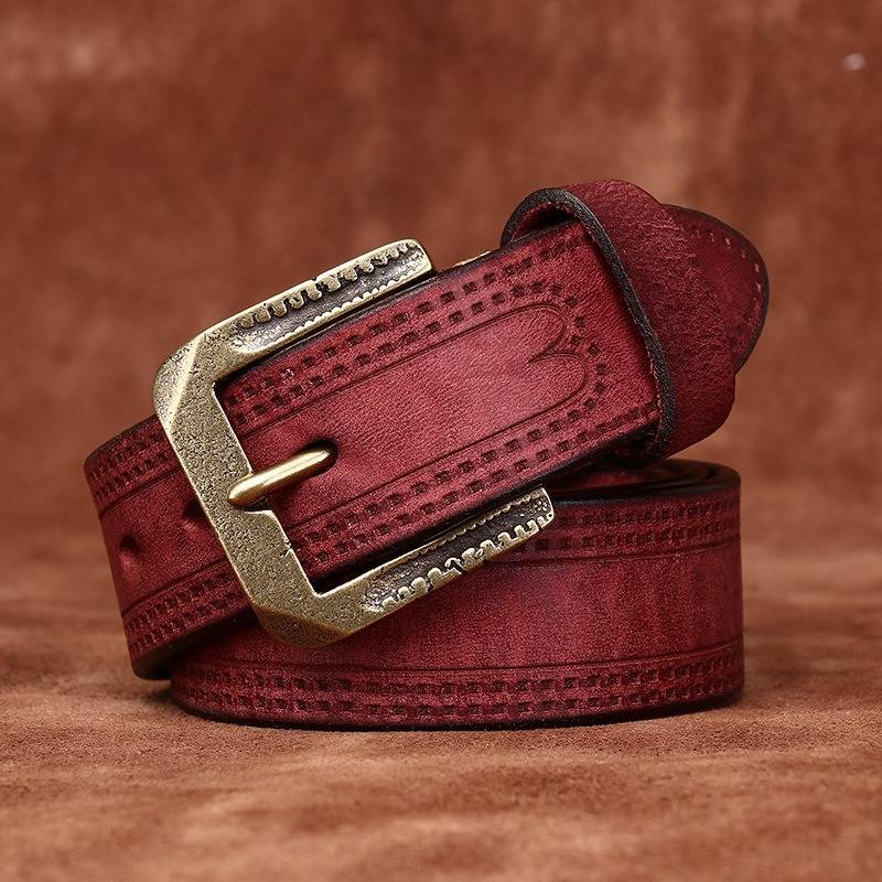 mens red belt