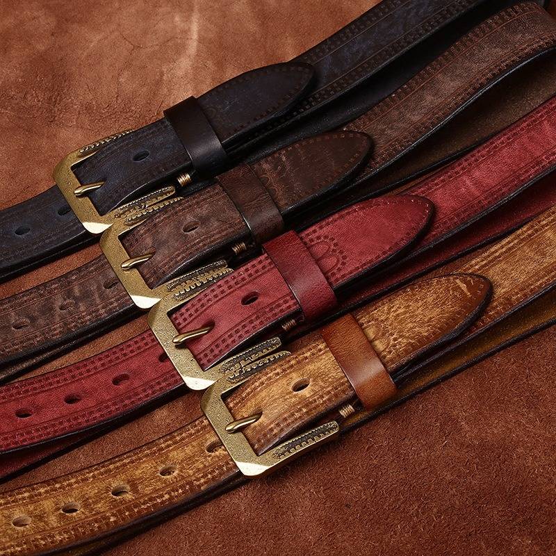 mens red belt