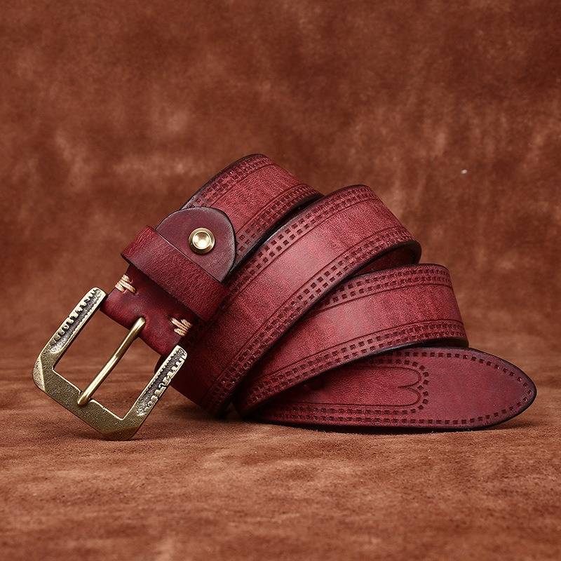 mens red belt