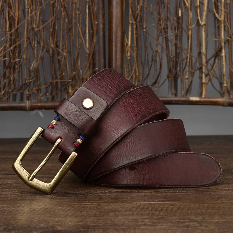 mens tan leather belt