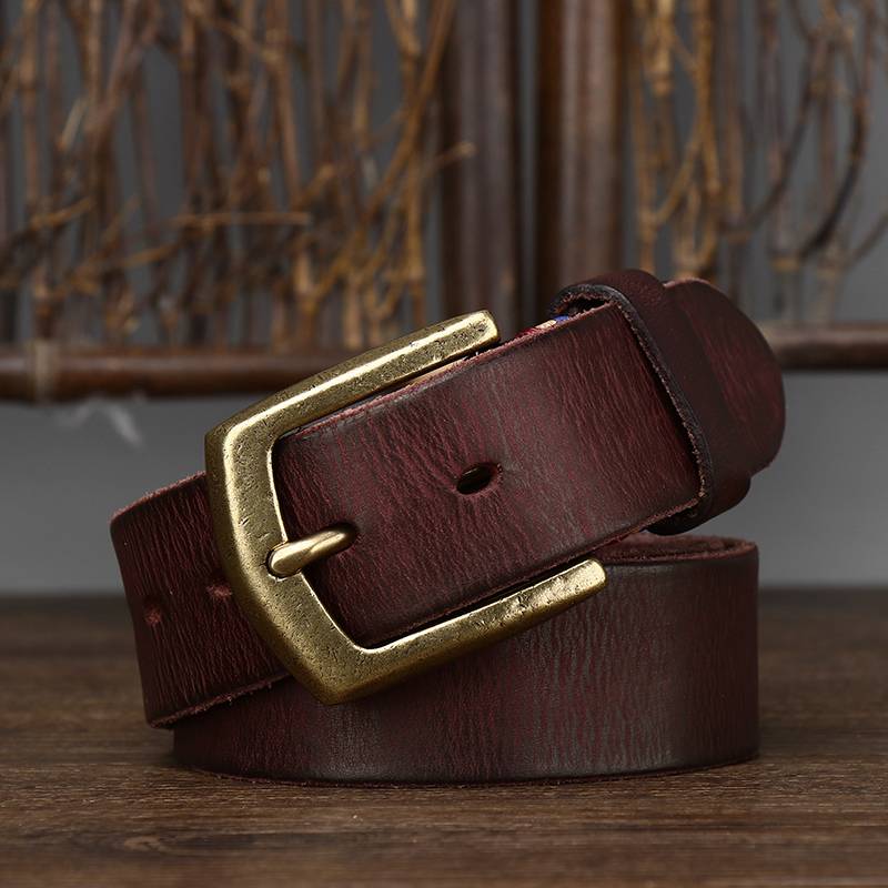 mens tan leather belt