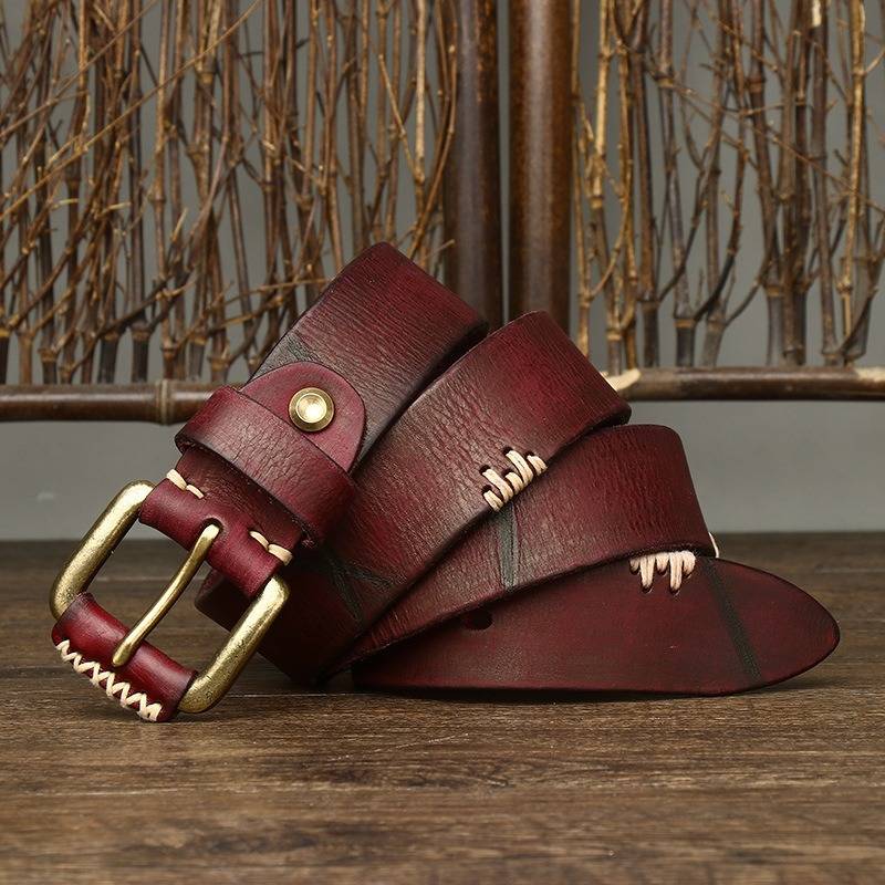 real leather belt