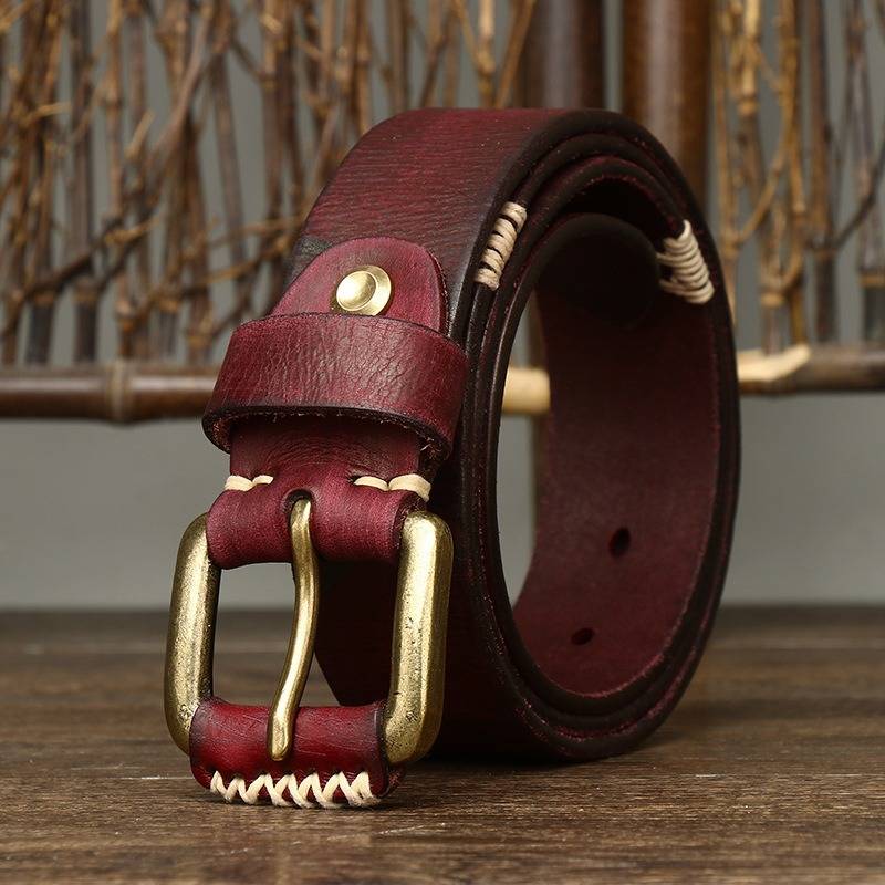 real leather belt