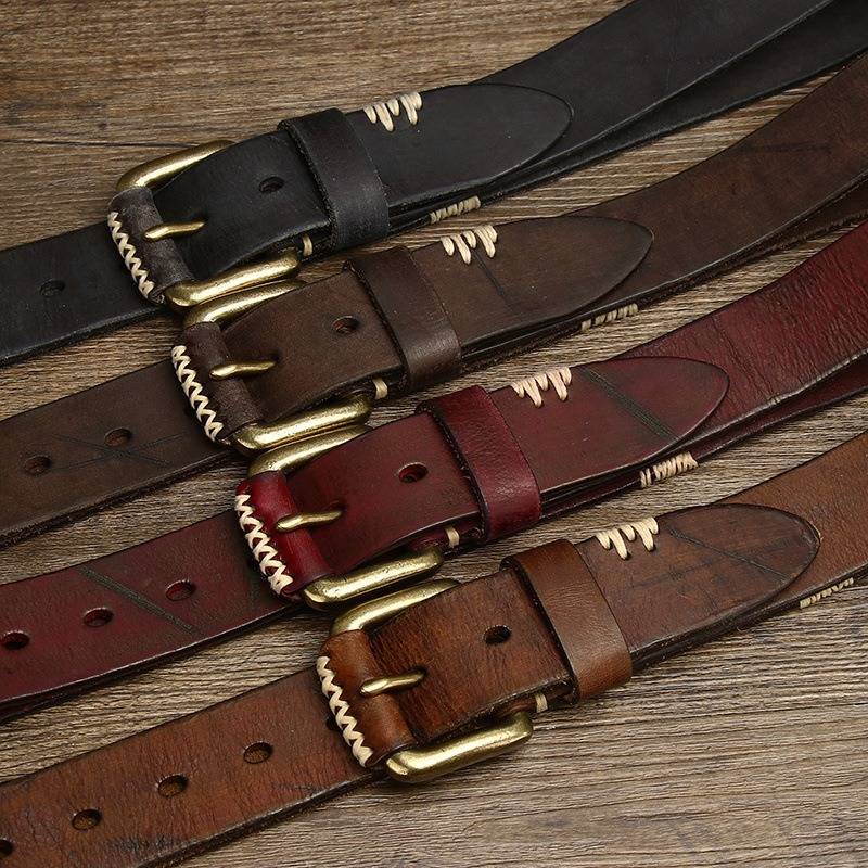 real leather belt