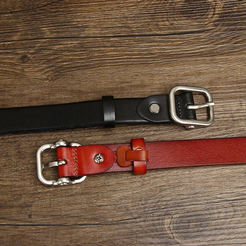 Minimalistischer, stilvoller breiter Damengürtel mit Schnalle aus Legierung, 2,4 cm