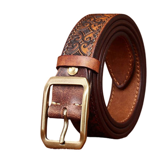 reversible leather belt