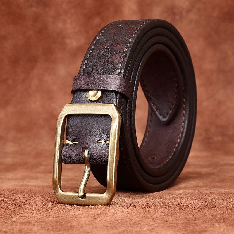 reversible leather belt