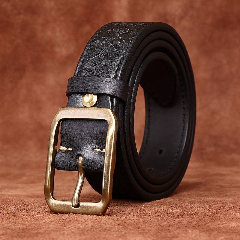 reversible leather belt