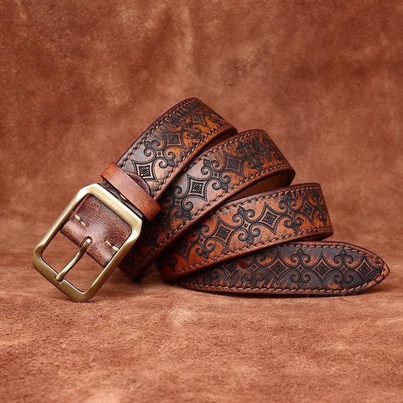reversible leather belt