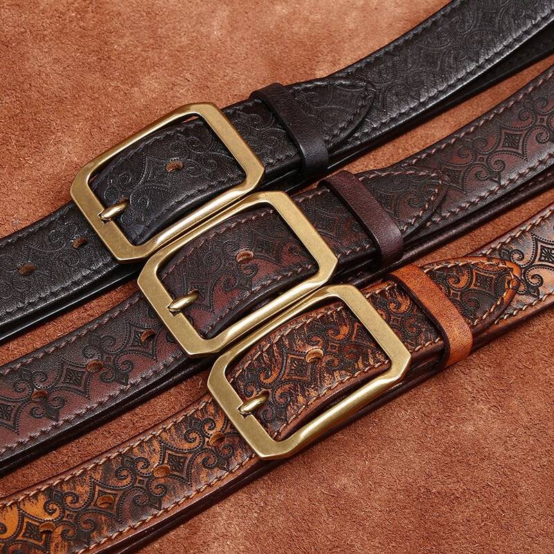 reversible leather belt