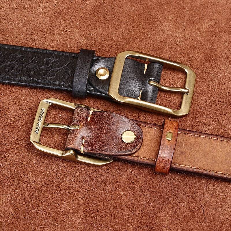 reversible leather belt