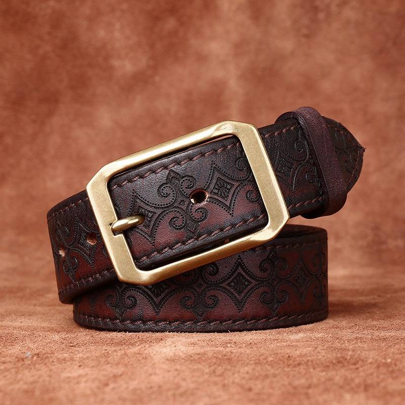 reversible leather belt
