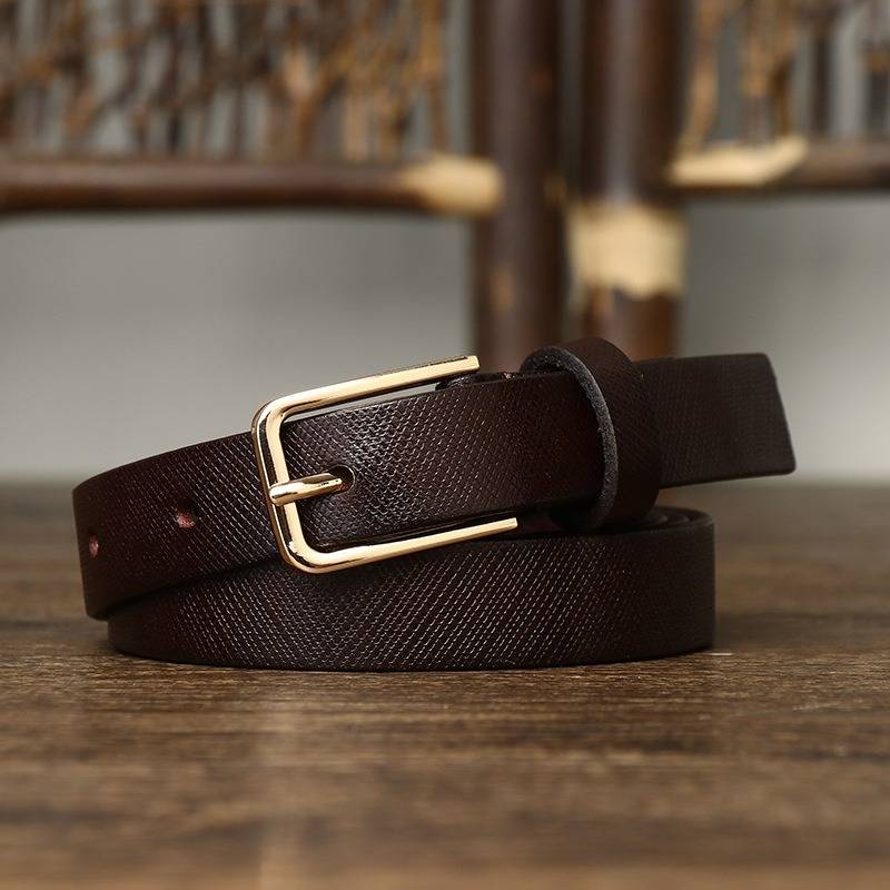 skinny brown belt