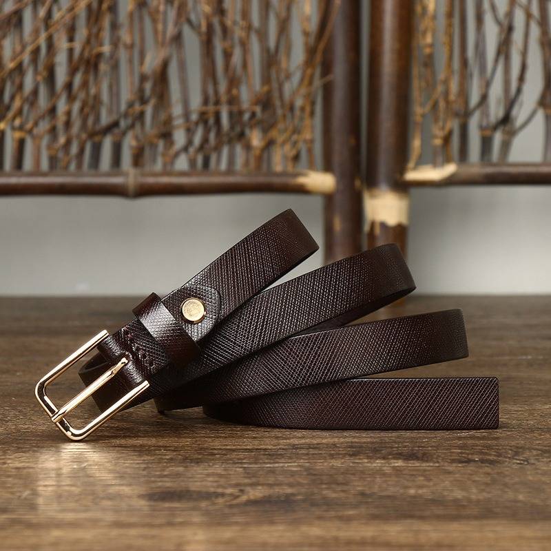 skinny brown belt