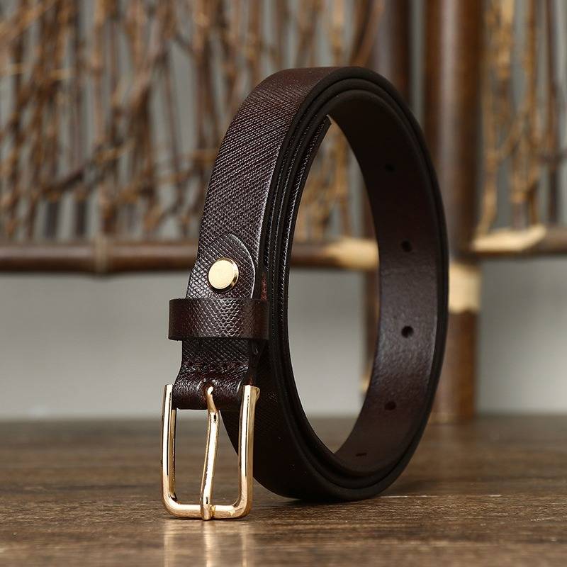 skinny brown belt
