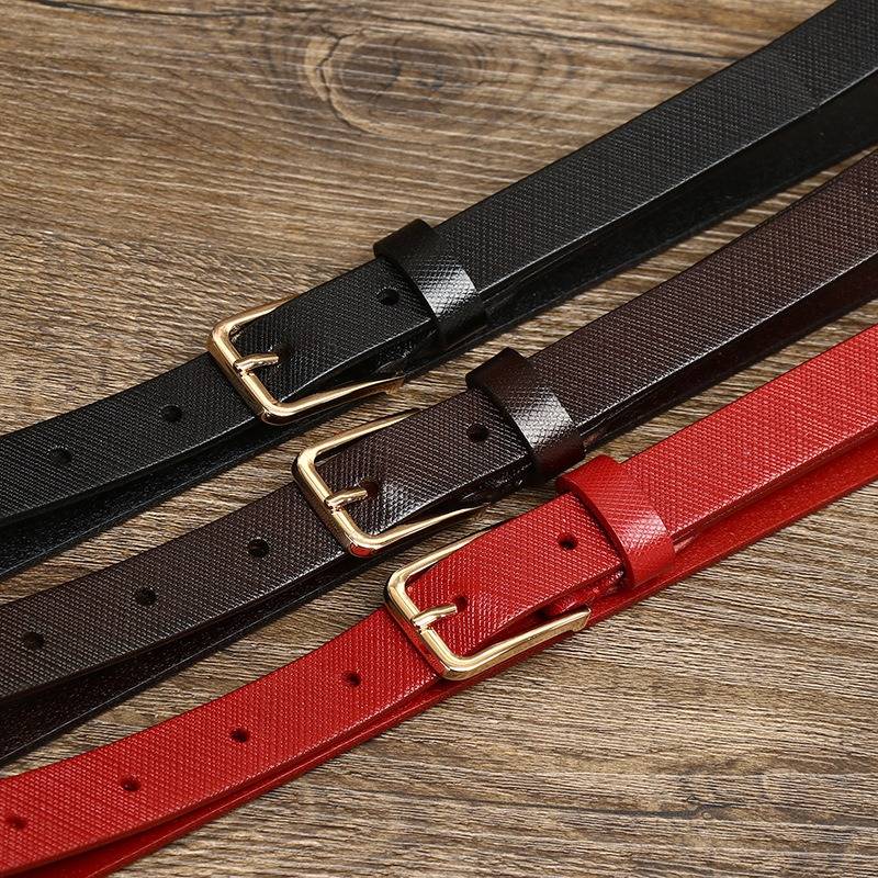 skinny brown belt