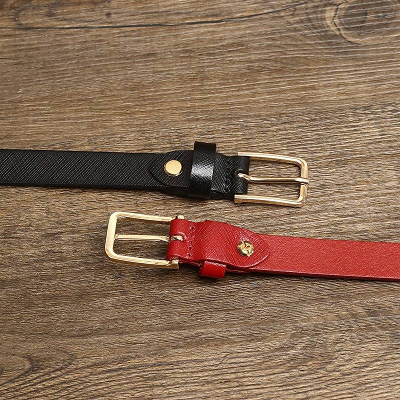 skinny brown belt