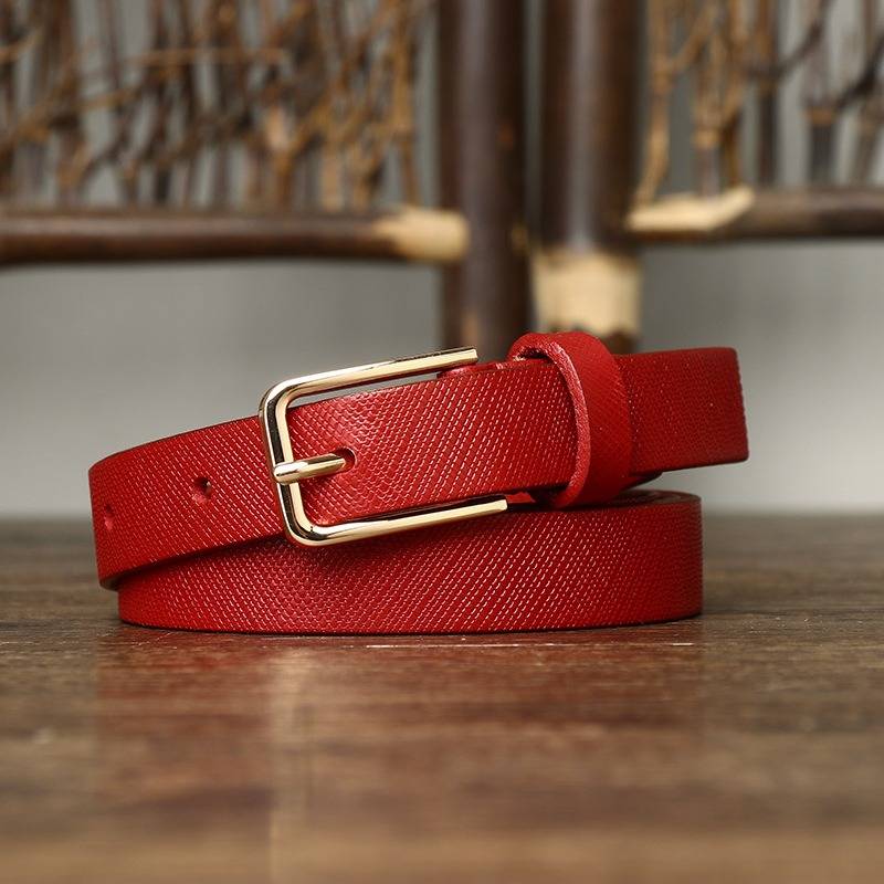 skinny brown belt