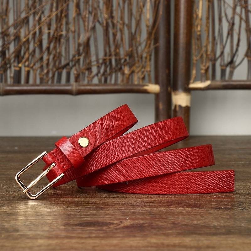 skinny brown belt