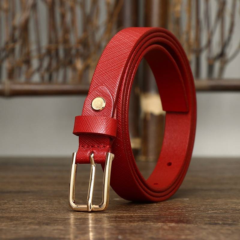 skinny brown belt