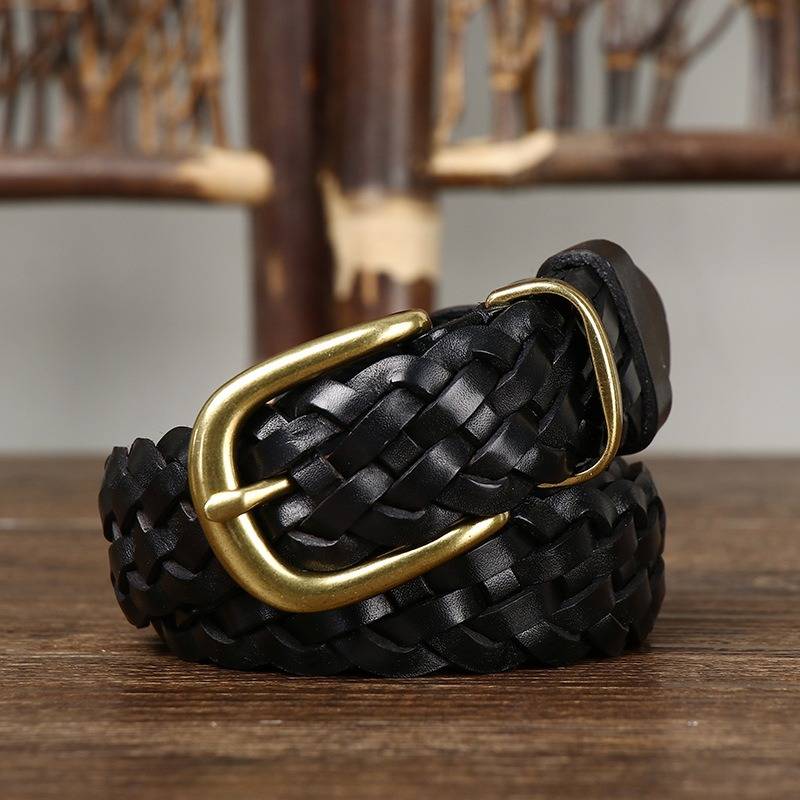 women braided belts