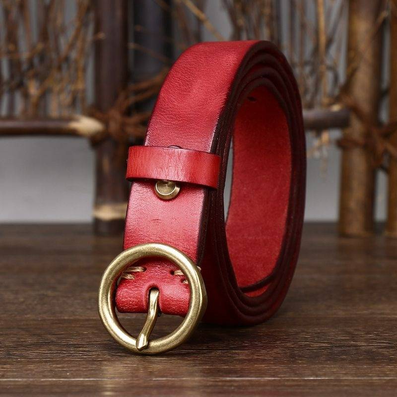 womens red belt