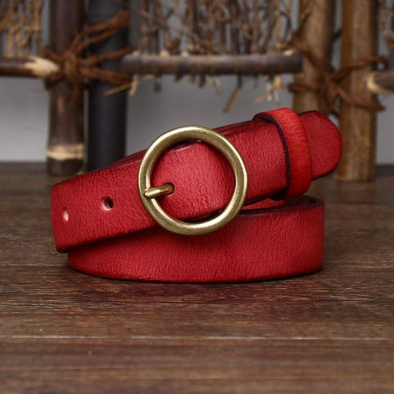 womens red belt