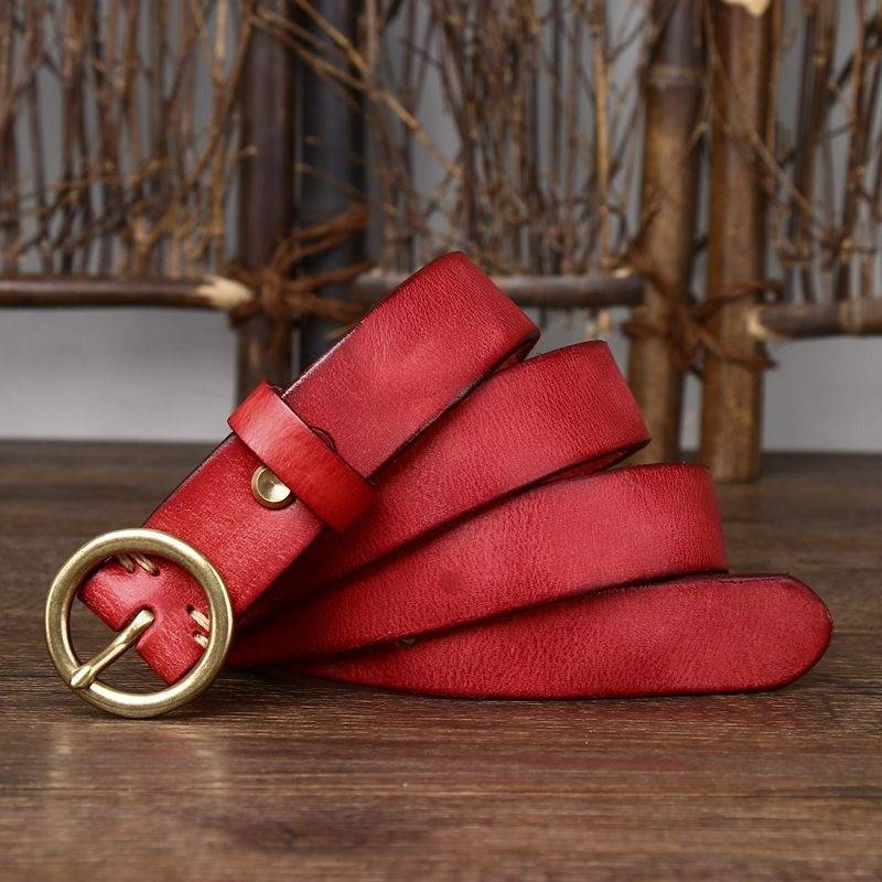 womens red belt