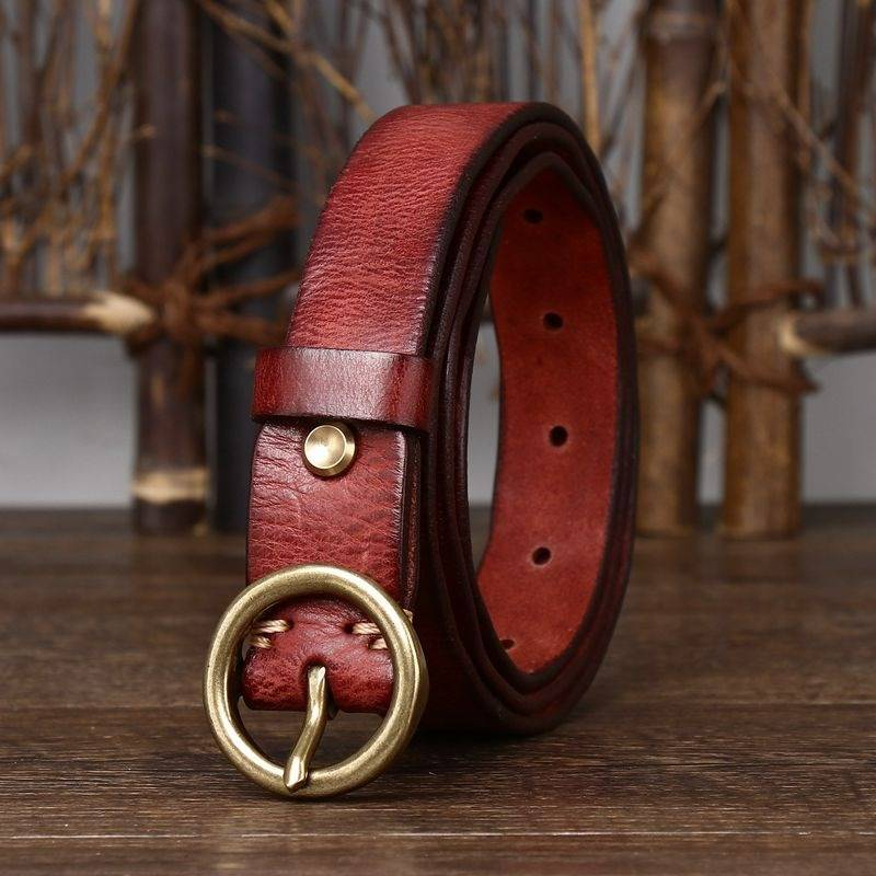 womens red belt