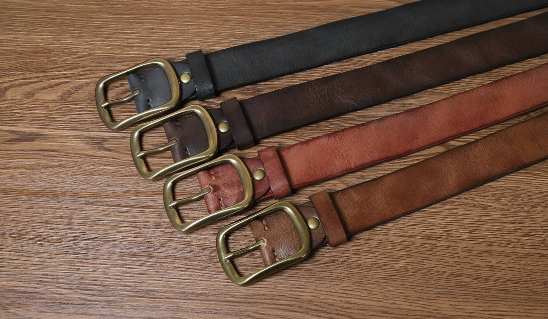 Why Handcrafted Vintage Brass Buckle Leather Belts Are Better Than Mass-Produced Options