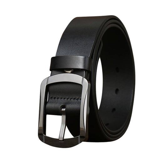 Business Casual Men's Dress Belt with Hypoallergenic Ceramic Buckle-1.5"