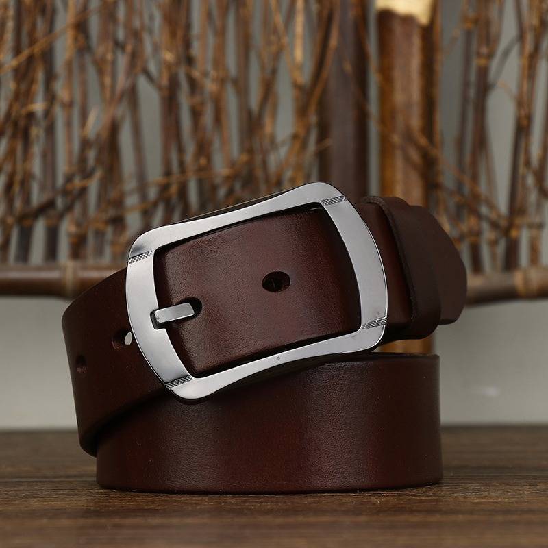 Business Casual Men's Dress Belt with Hypoallergenic Ceramic Buckle-1.5"