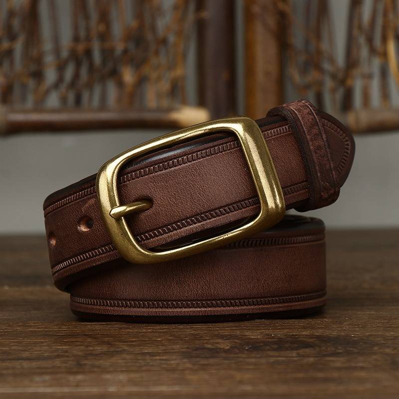 brown dress belt