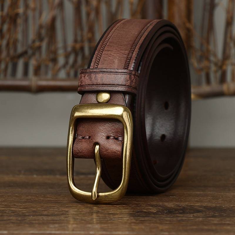 brown dress belt