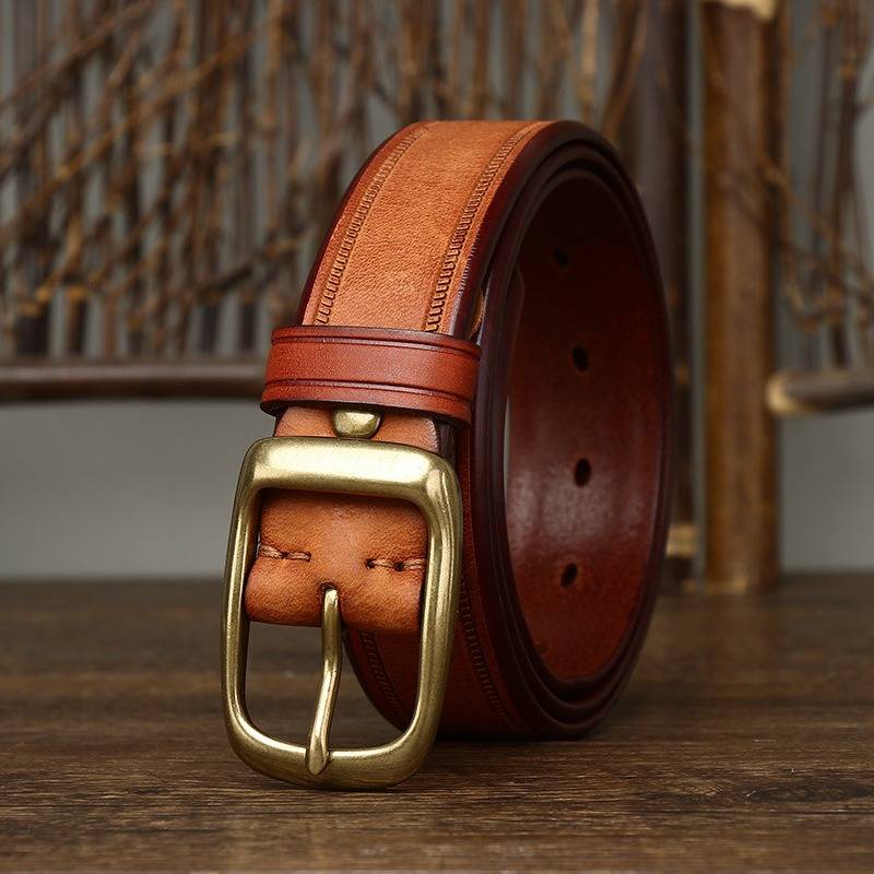 brown dress belt