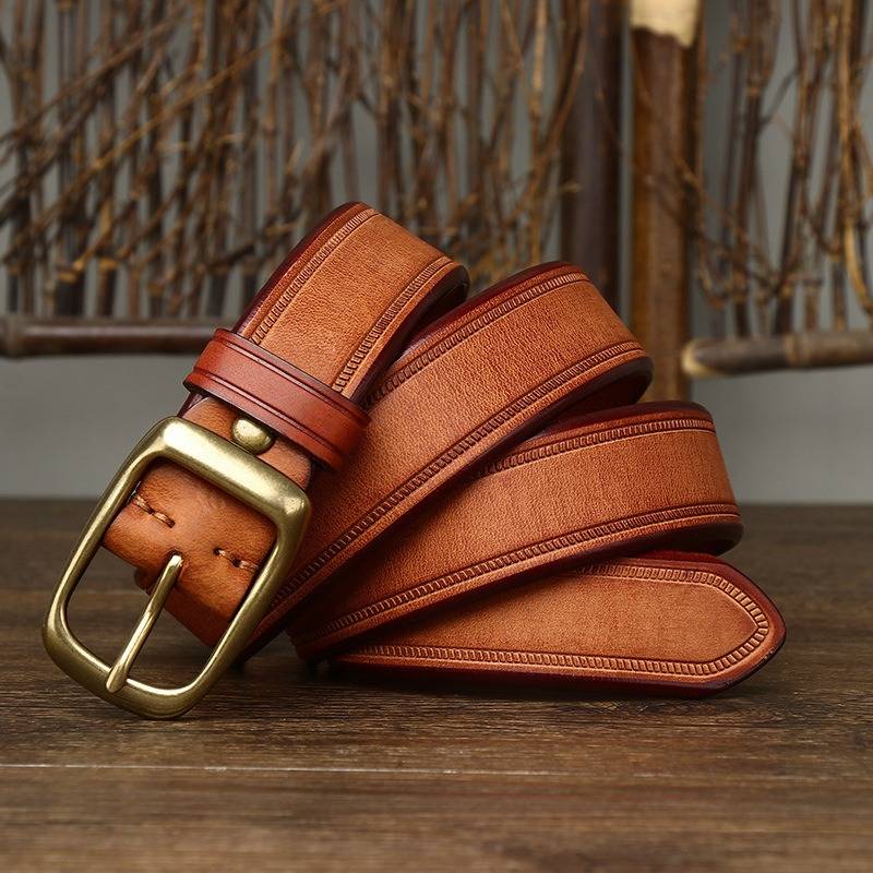 brown dress belt