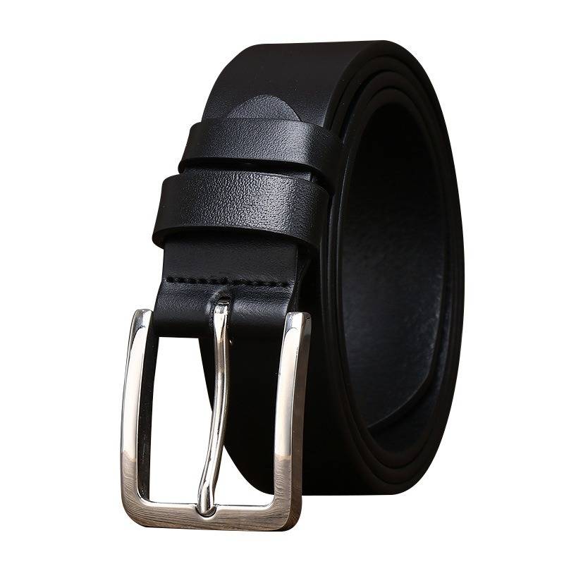 Business Casual Men's Dress Belt with Stainless Steel Buckle-1.3"